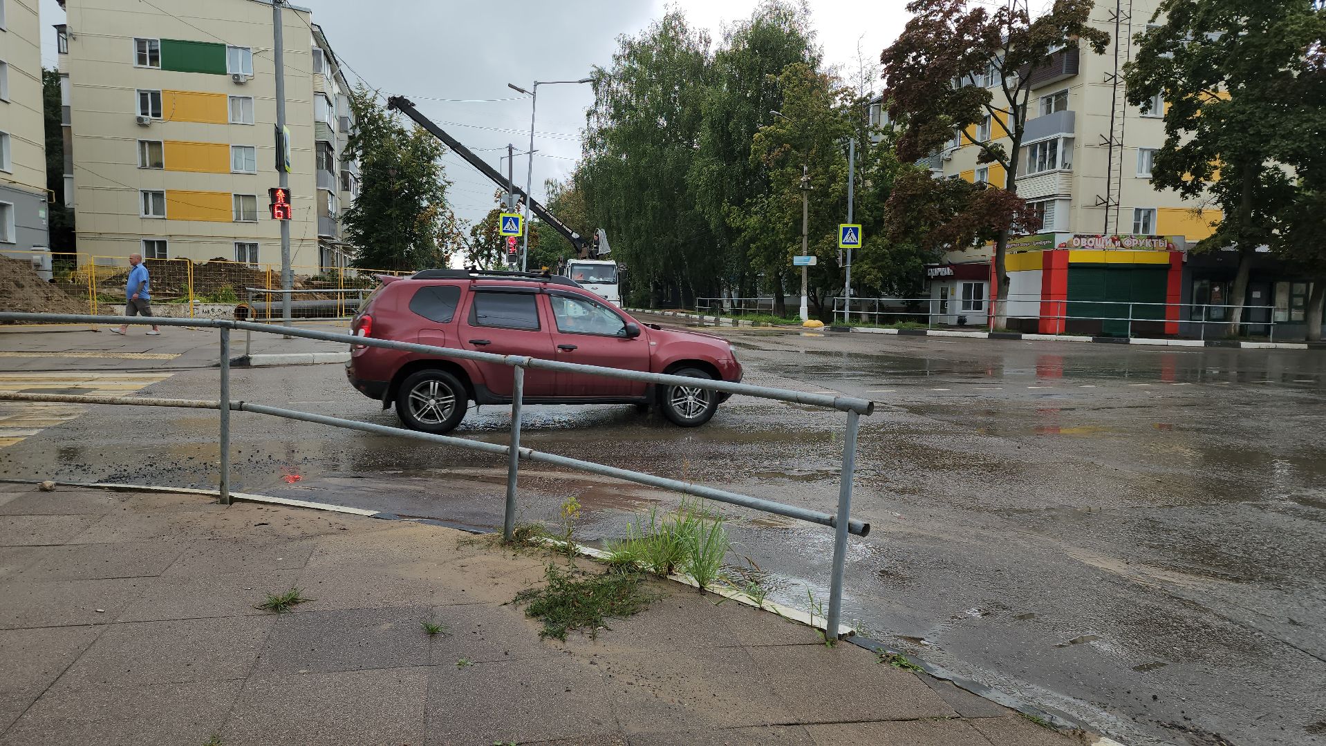 кашира, ремонт теплосети, транспорт, ограничение движения, строительные работы, теплотрасса, горячая вода,