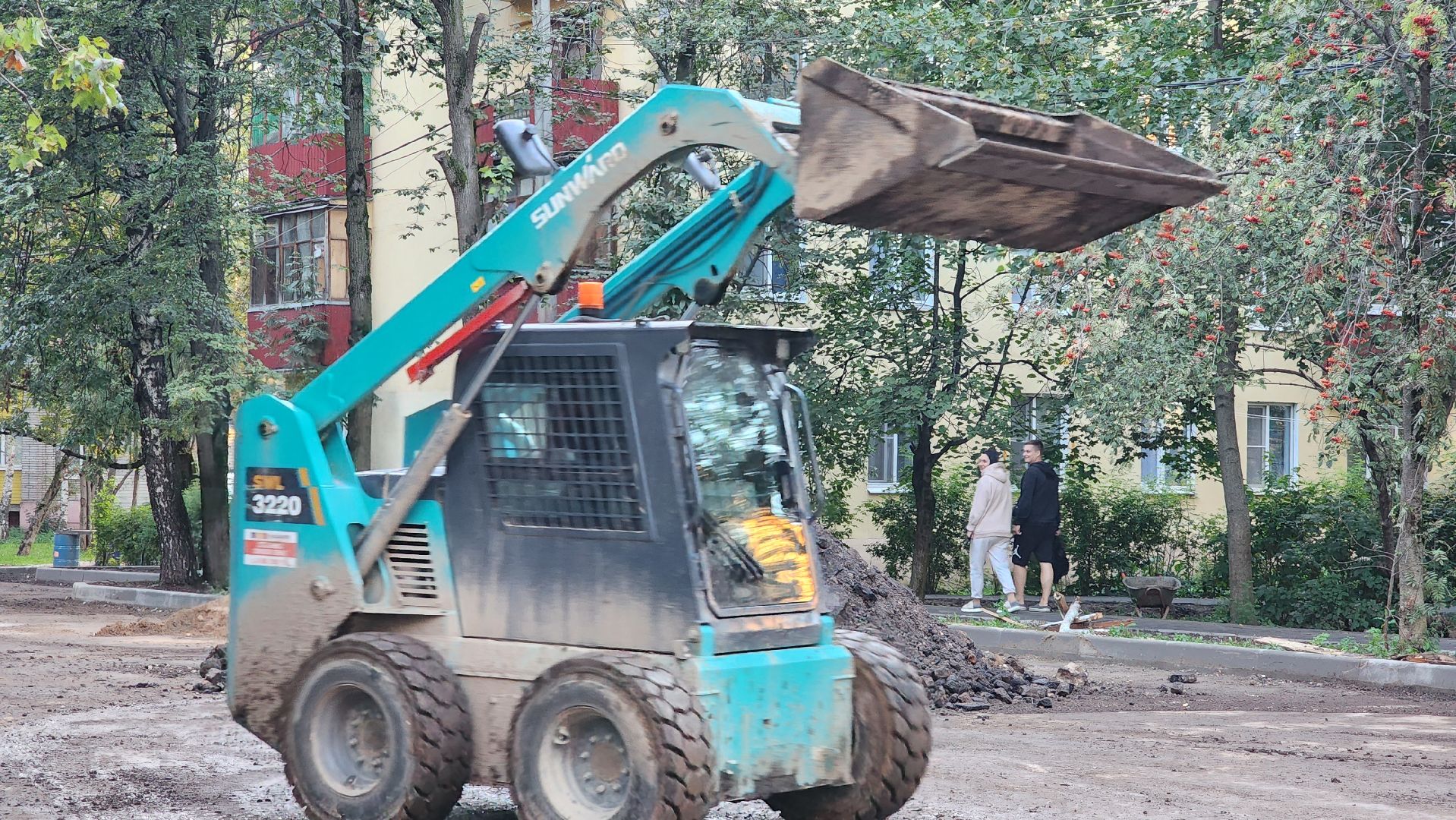 асфальтирование дворов, Асфальт , Благоустройство дворов , Лобня ,