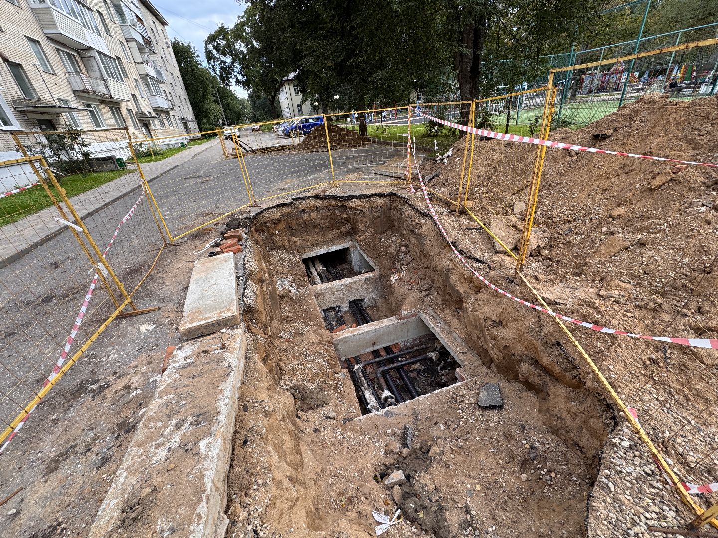 Реконструкция теплотрассы, Одинцово, ЖКХ,