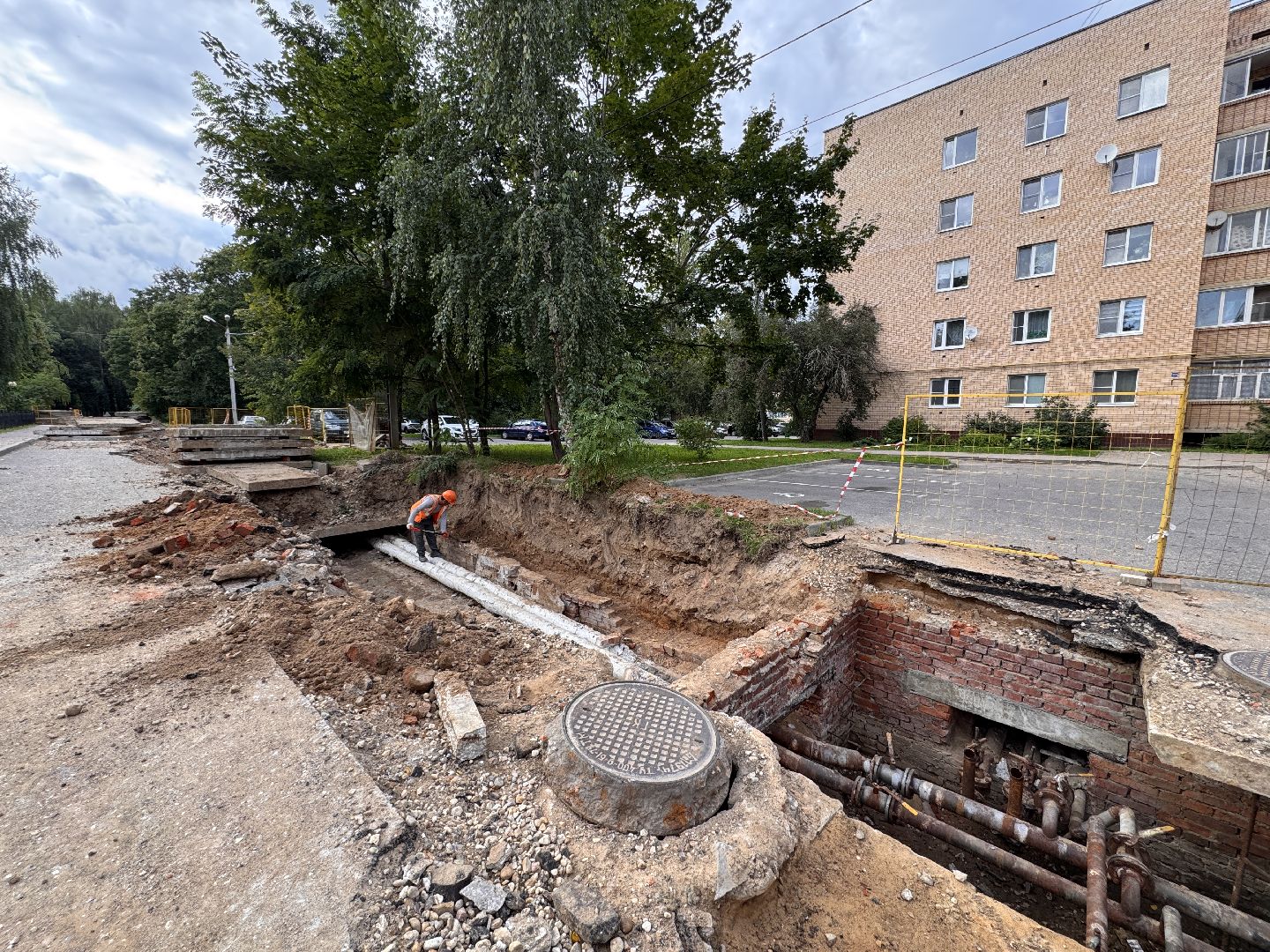 Реконструкция теплотрассы, Одинцово, ЖКХ,