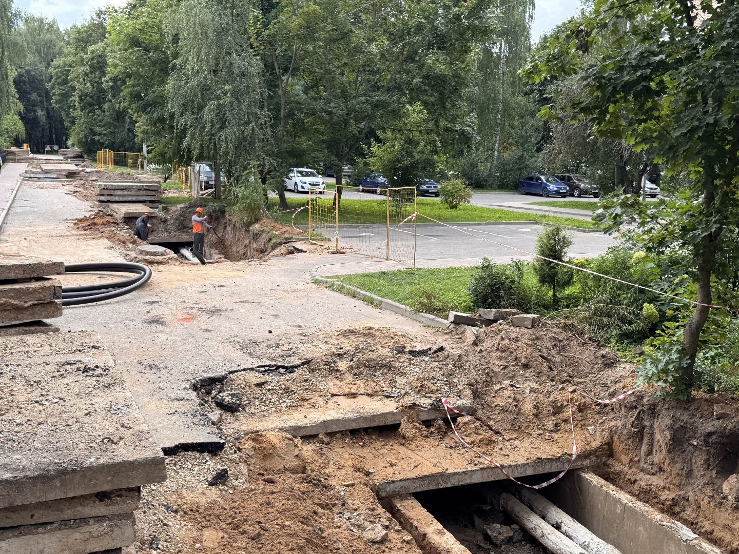 Реконструкция теплотрассы, Одинцово, ЖКХ,