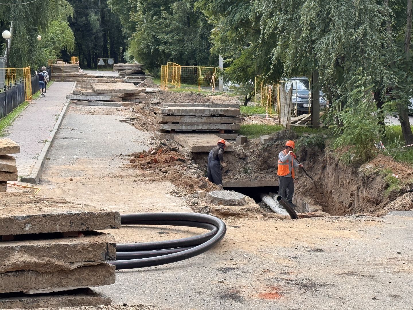 Реконструкция теплотрассы, Одинцово, ЖКХ,