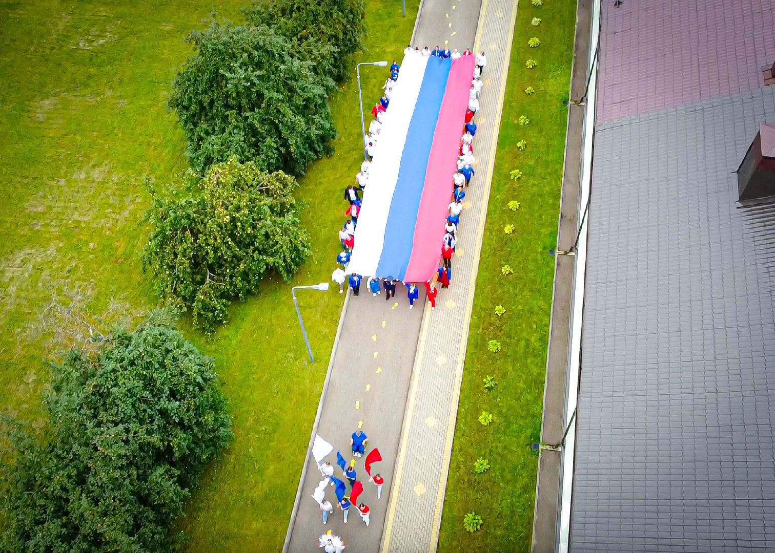 клин, общество, волонтеры, день флага россии, подмосковье,