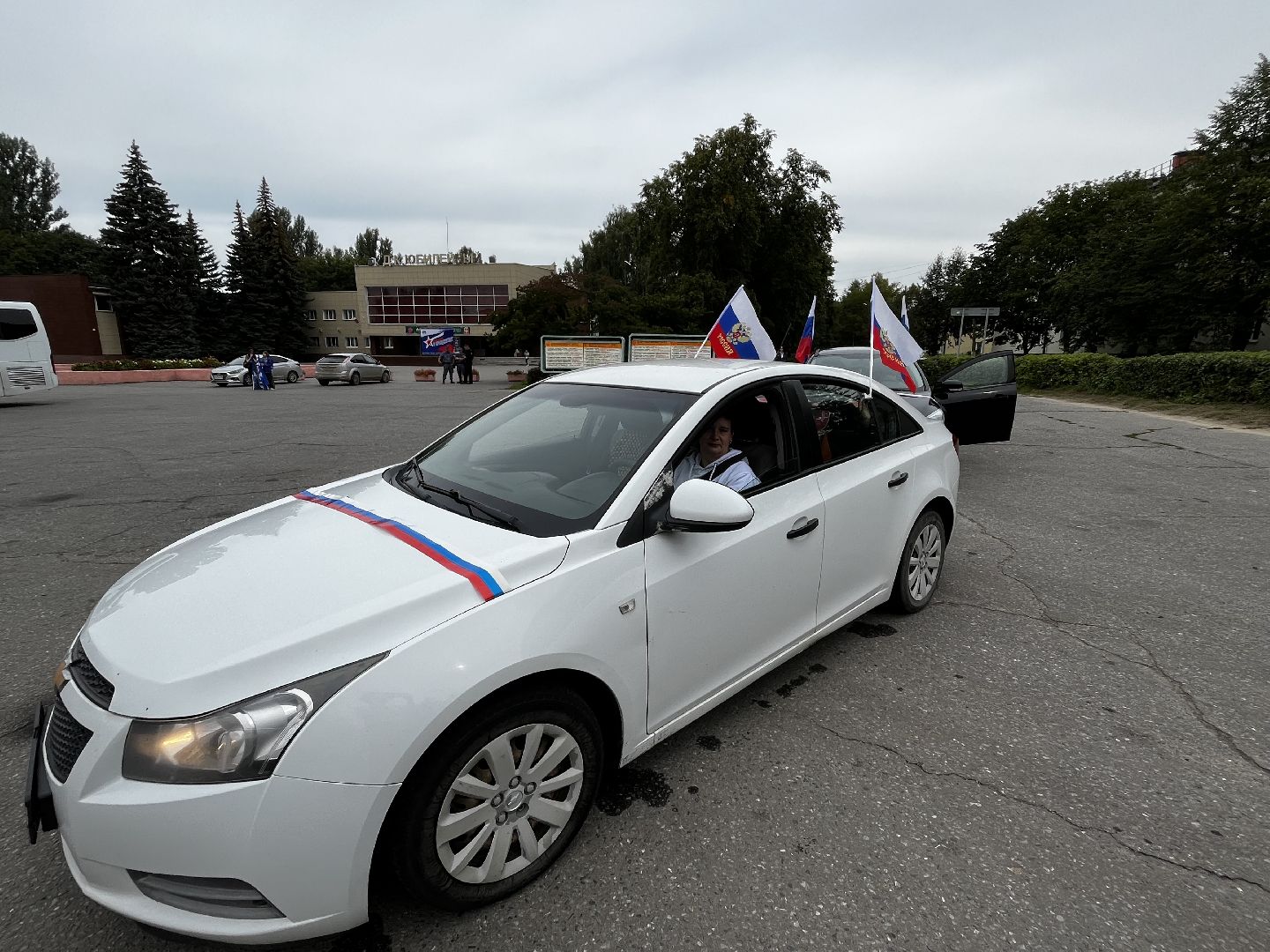 воскресенк, день флага россии, автопробег, волонтеры,