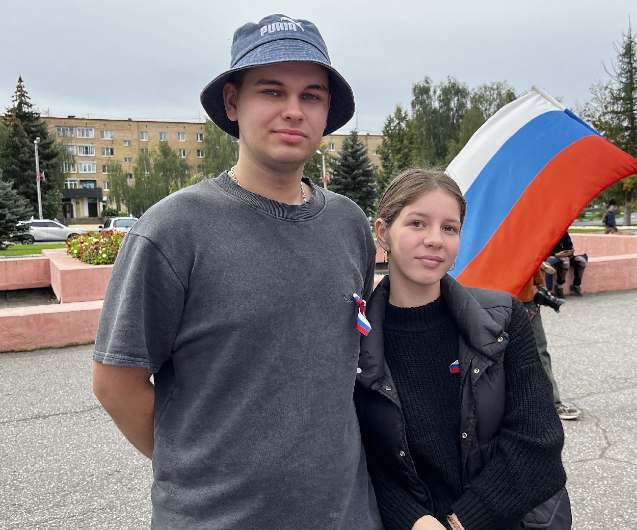 воскресенк, день флага россии, автопробег, волонтеры,