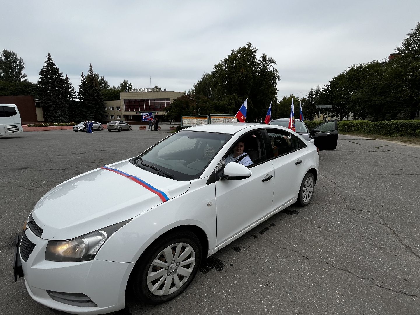 воскресенк, день флага россии, автопробег, волонтеры,