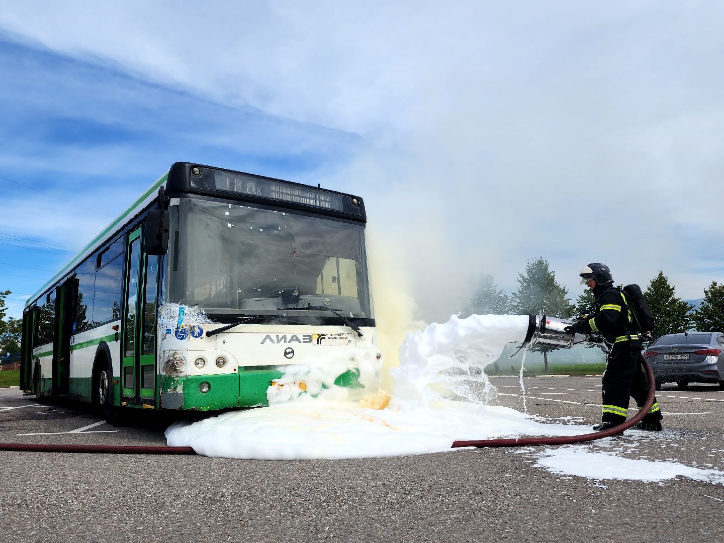 дубна, моссмп, учения спасателей, скорая помощь, дтп,