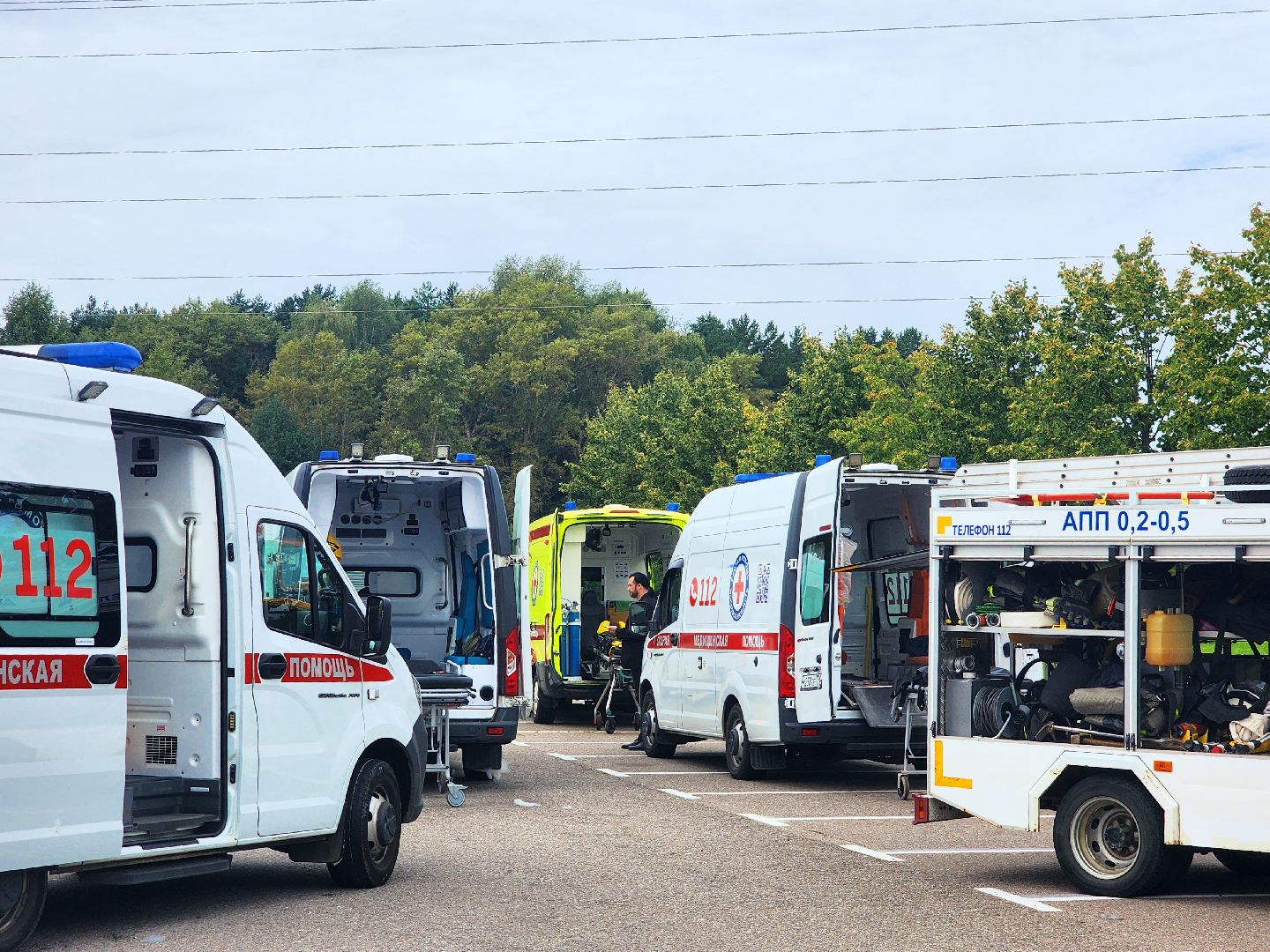 дубна, моссмп, учения спасателей, скорая помощь, дтп,