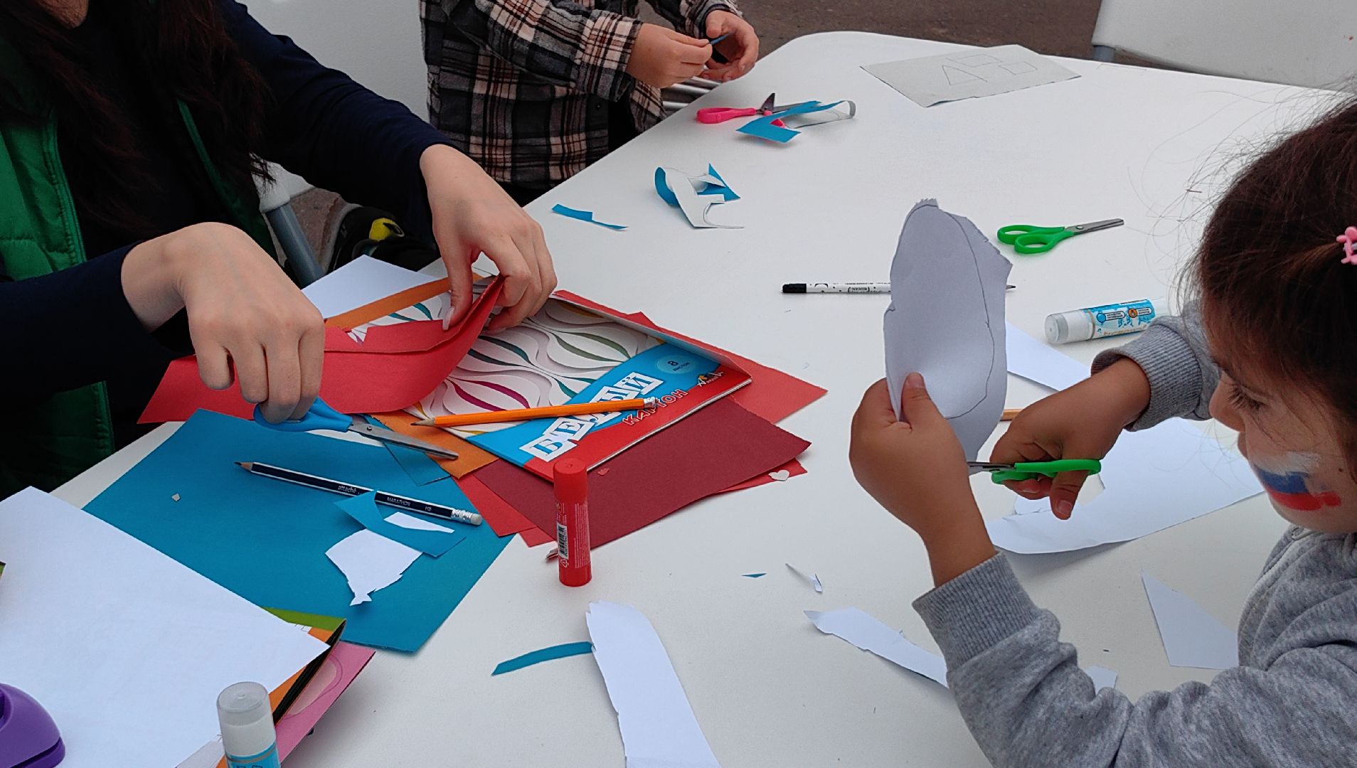 День флага РФ, парк, мастер-класс,  сухой душ,