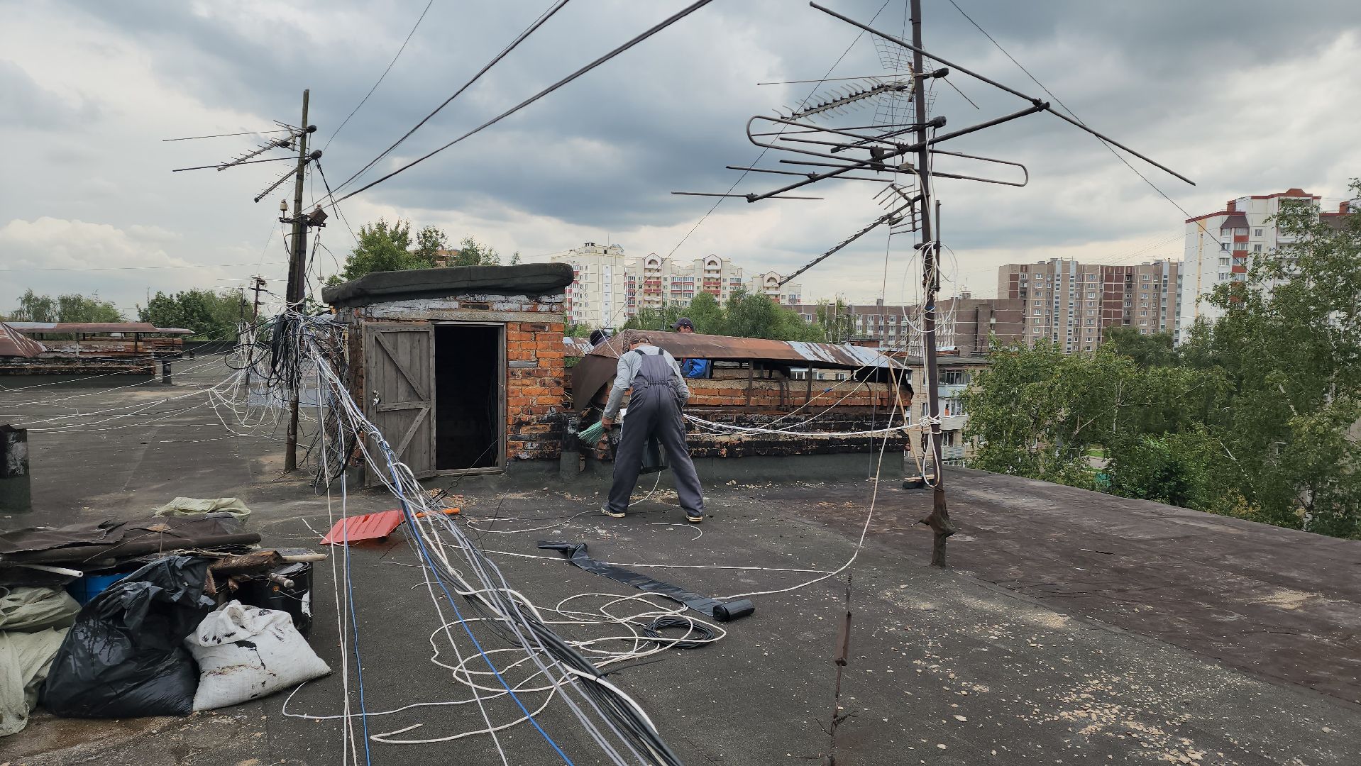 Лобня , ремонт кровли мкд, Ремонт крыши,