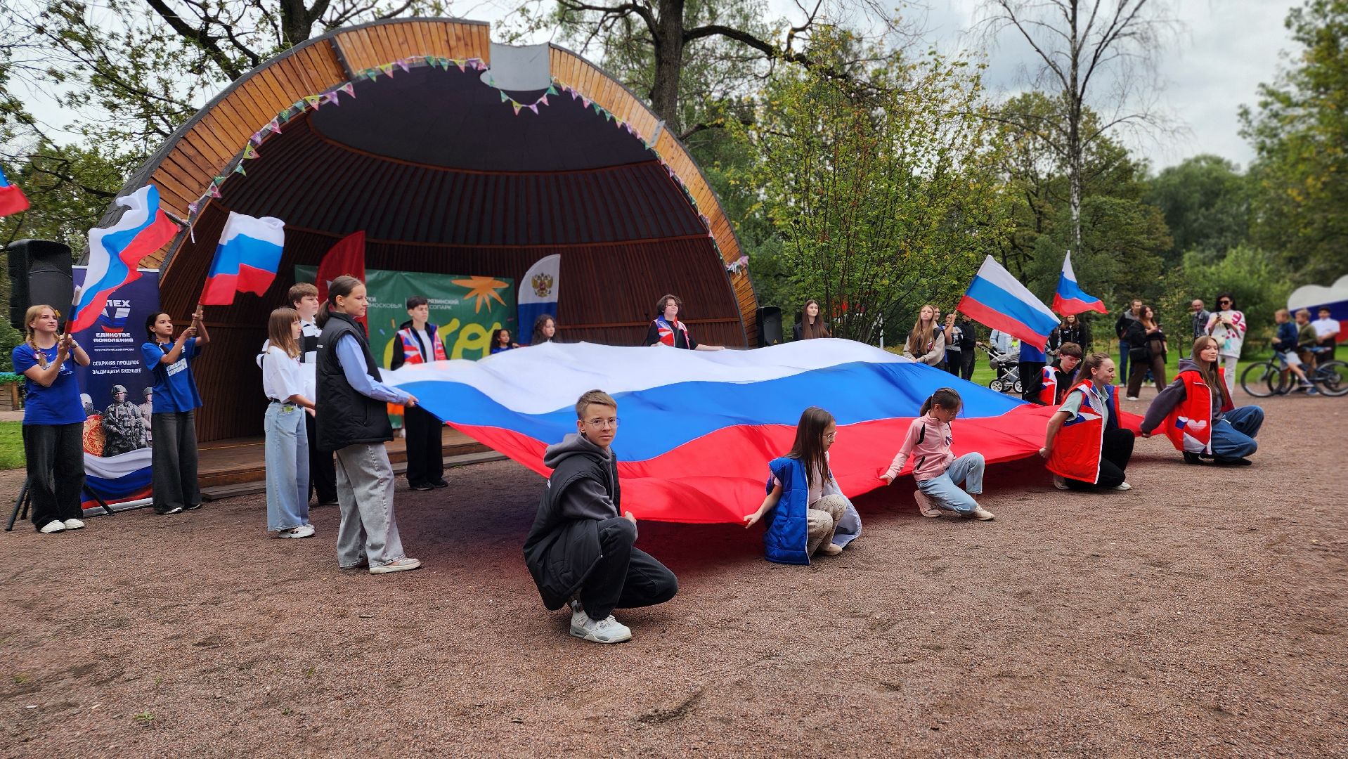 день государственного флага, флаг россии, фрязино,