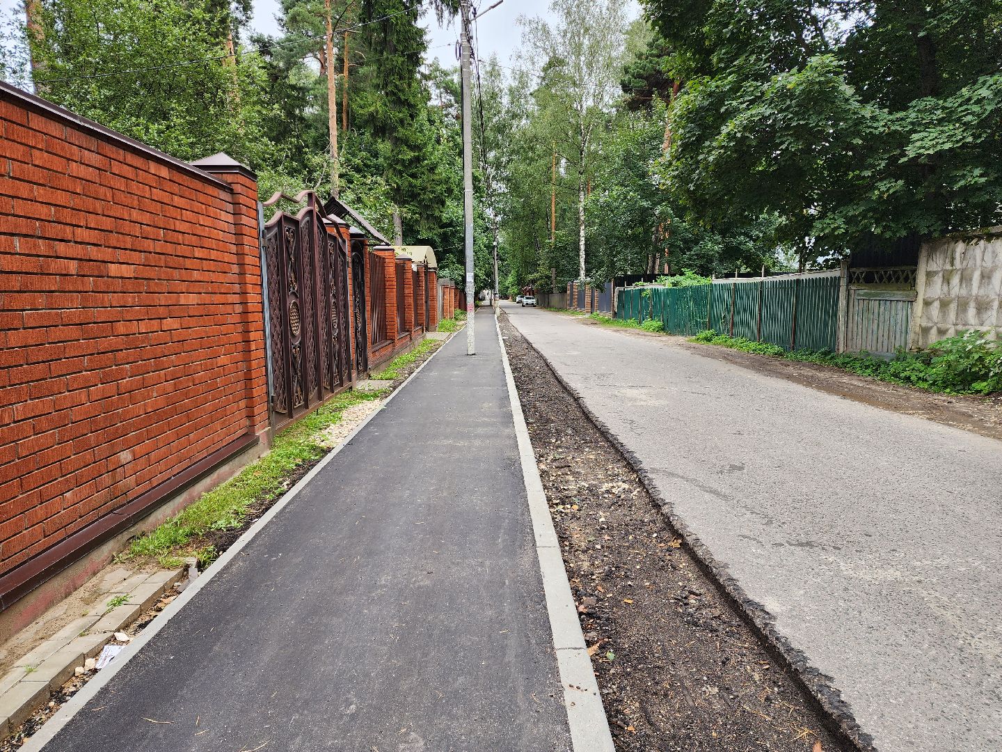 раменское, дороги, новый тротуар в поселке ильинский,