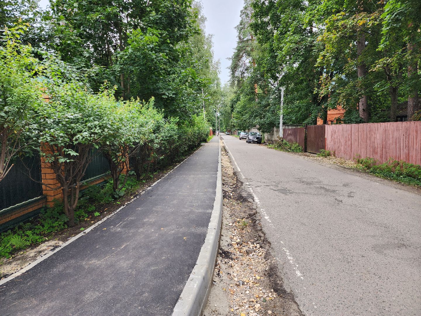 раменское, дороги, новый тротуар в поселке ильинский,