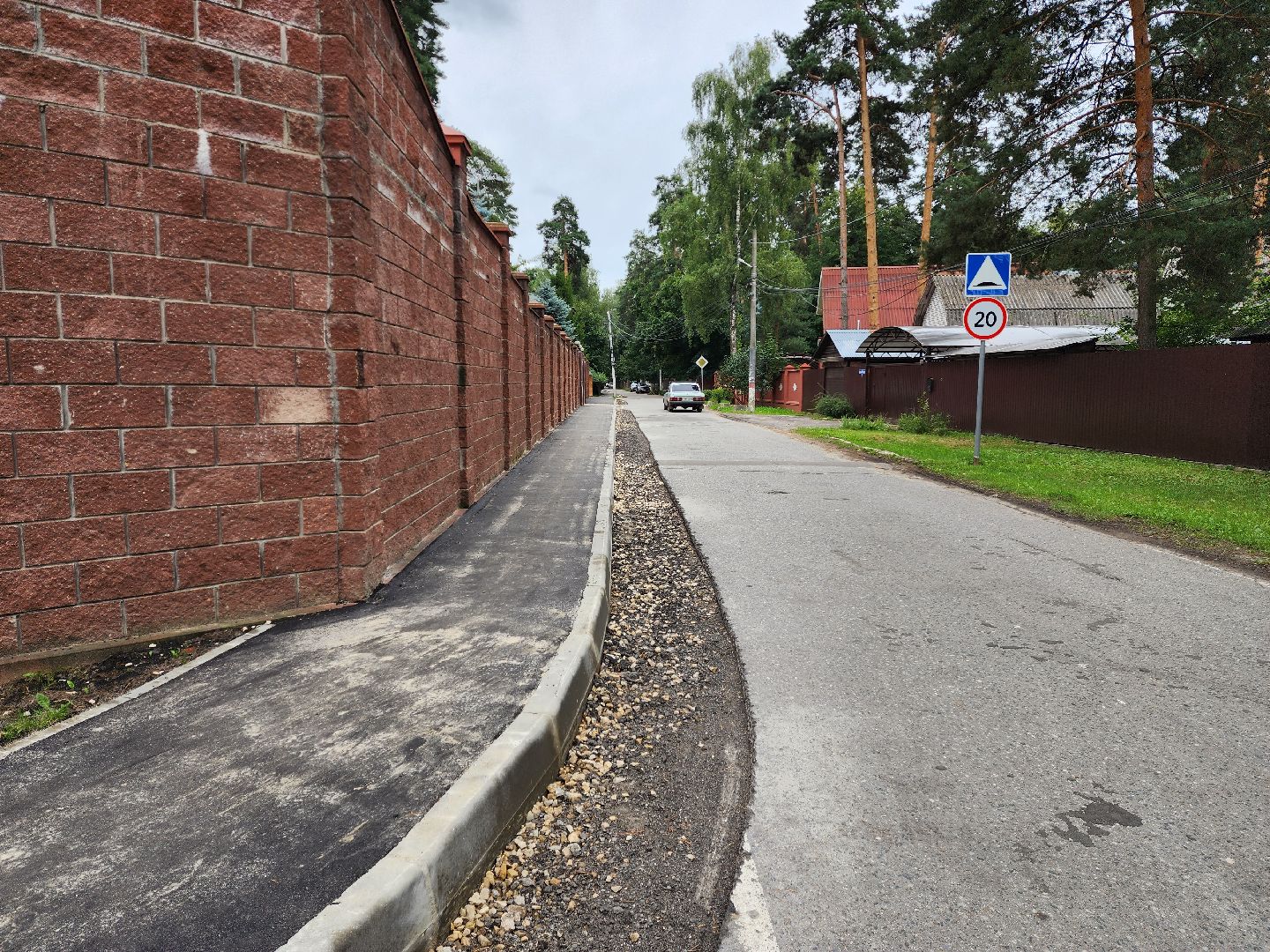 раменское, дороги, новый тротуар в поселке ильинский,