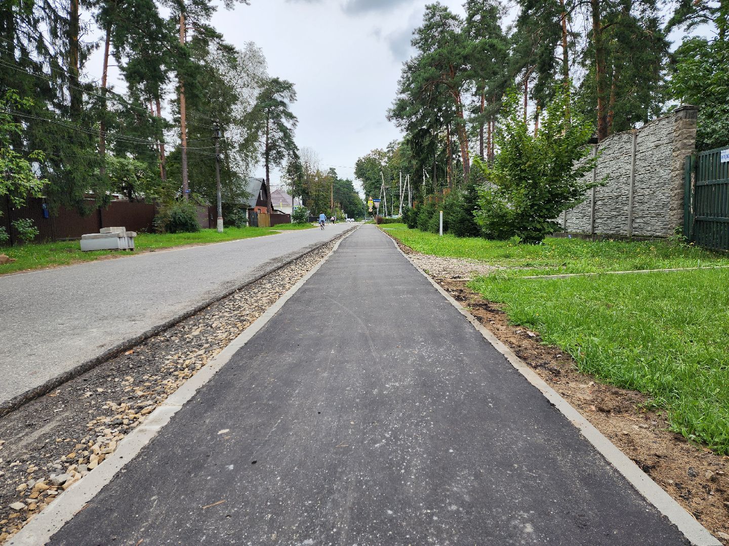 раменское, дороги, новый тротуар в поселке ильинский,