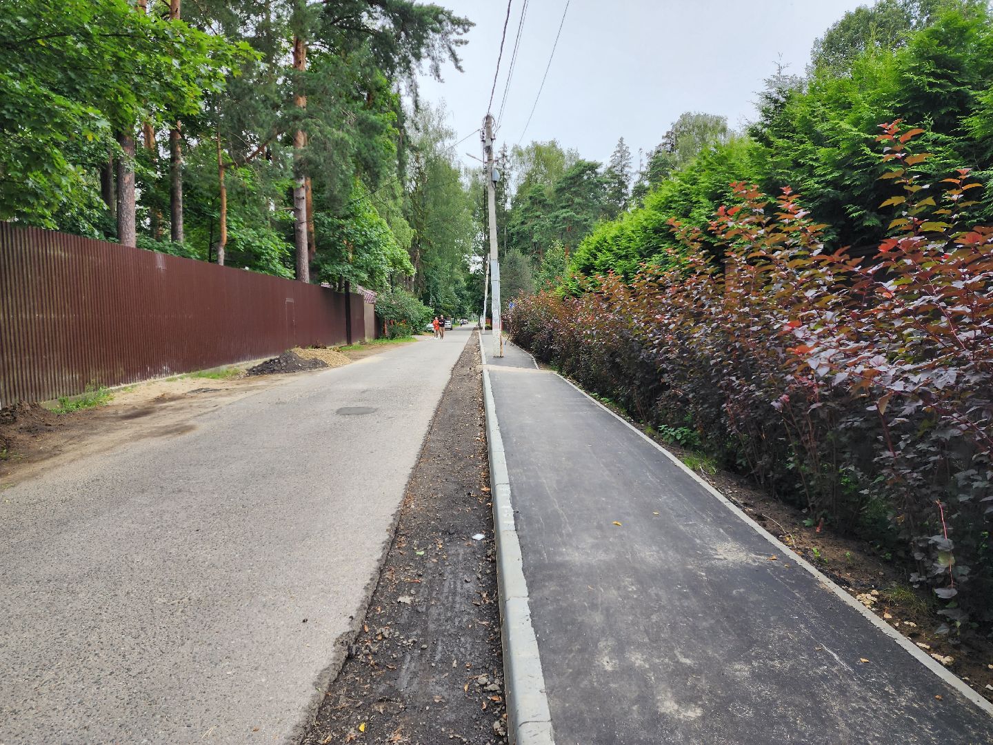 раменское, дороги, новый тротуар в поселке ильинский,