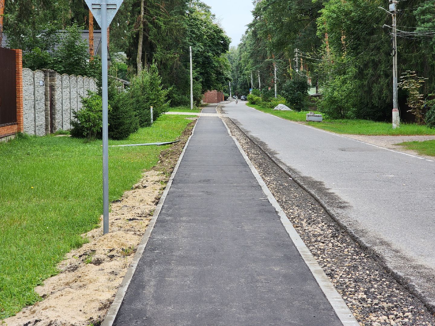 раменское, дороги, новый тротуар в поселке ильинский,