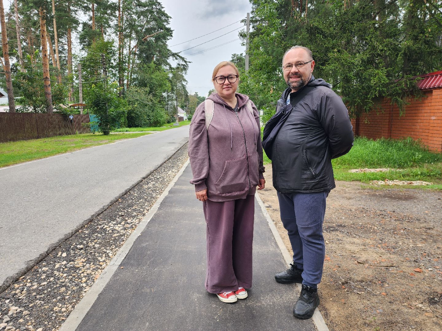 раменское, дороги, новый тротуар в поселке ильинский,