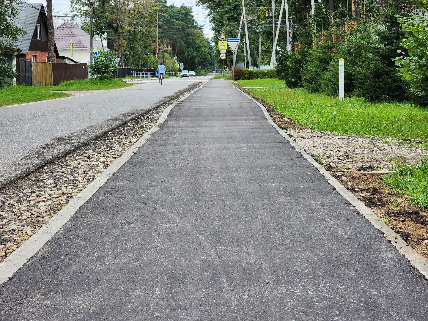 раменское, дороги, новый тротуар в поселке ильинский,