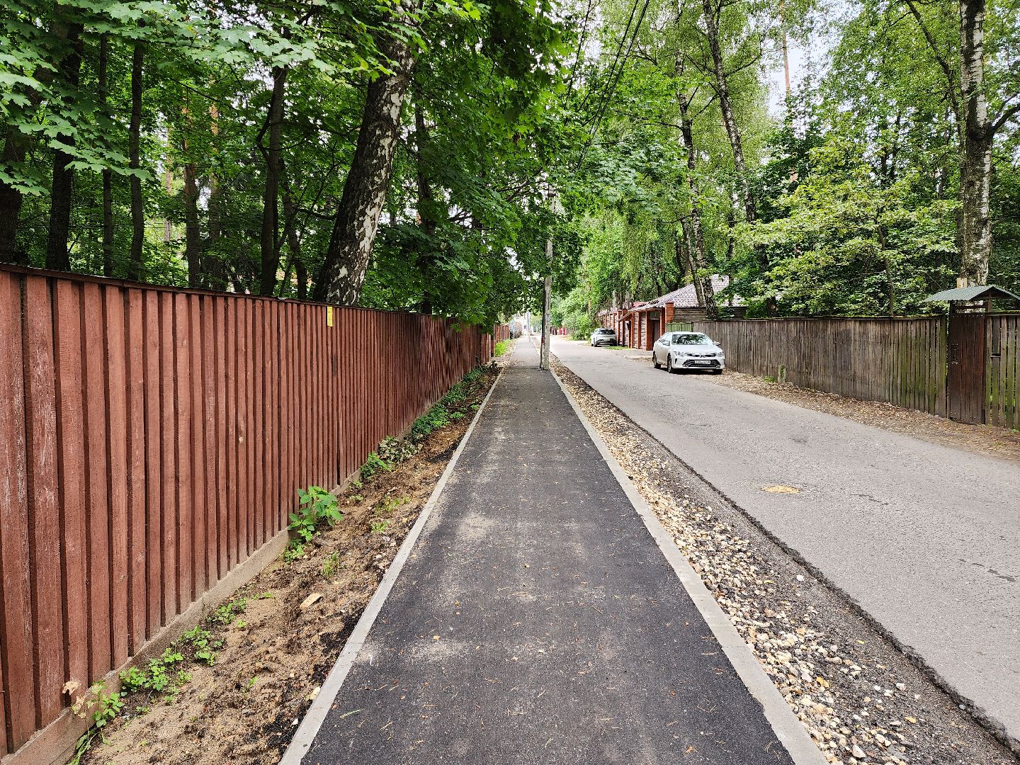 раменское, дороги, новый тротуар в поселке ильинский,