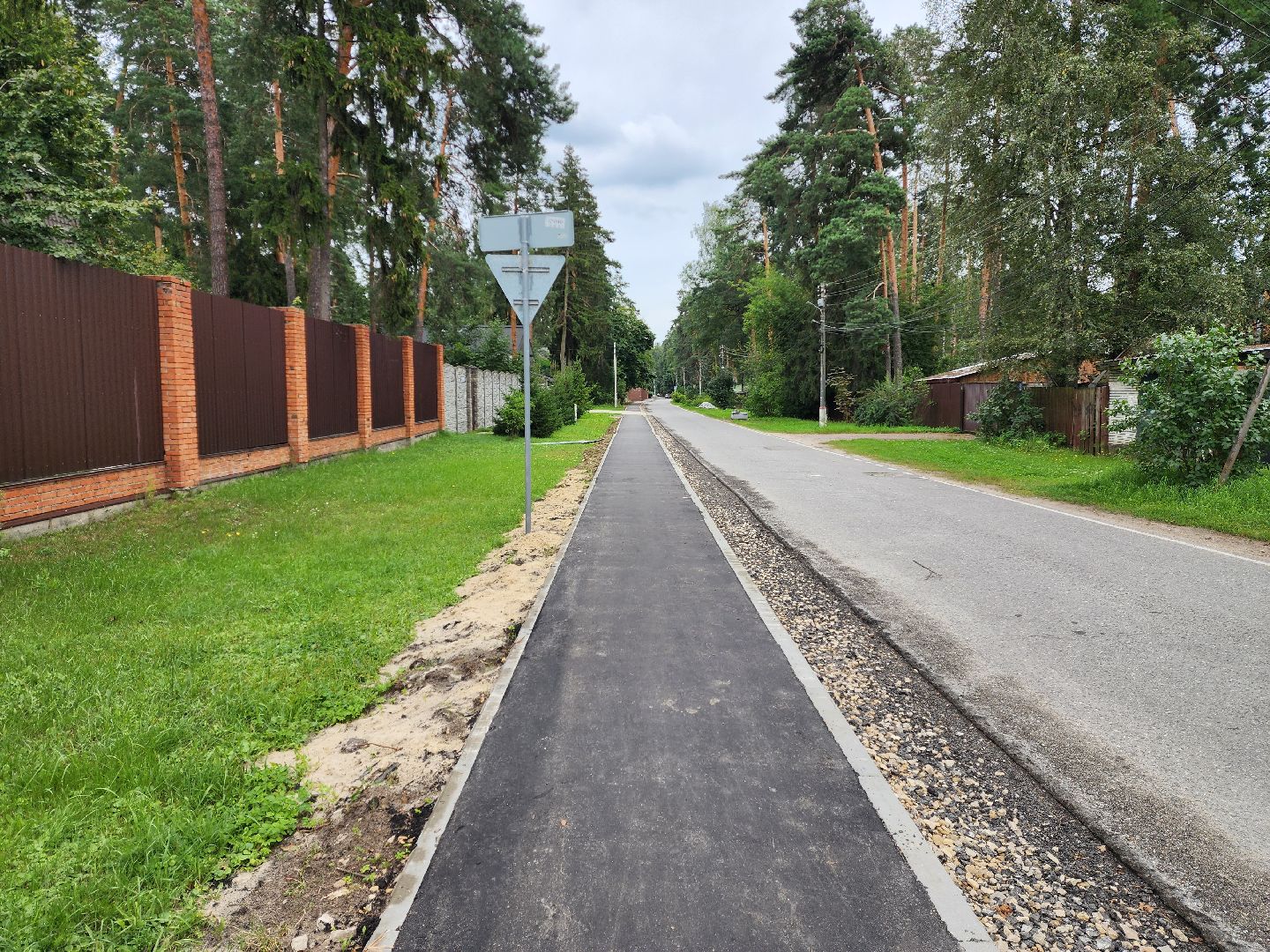 раменское, дороги, новый тротуар в поселке ильинский,