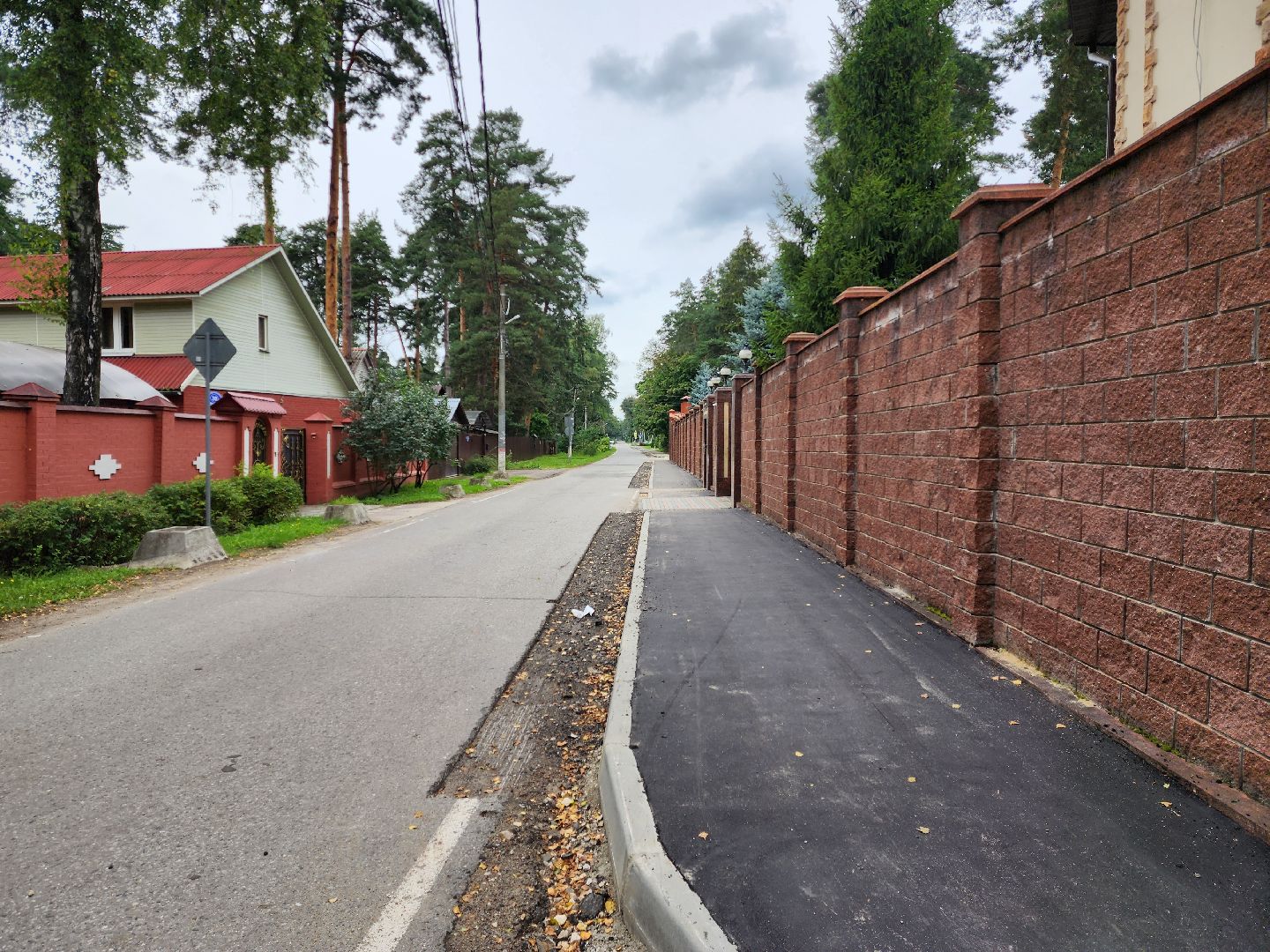 раменское, дороги, новый тротуар в поселке ильинский,