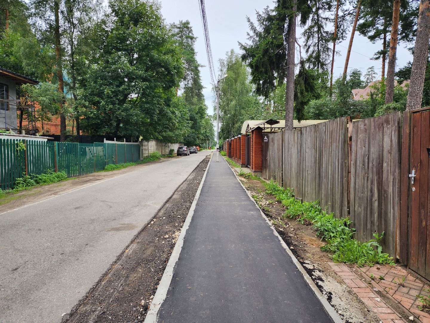 раменское, дороги, новый тротуар в поселке ильинский,