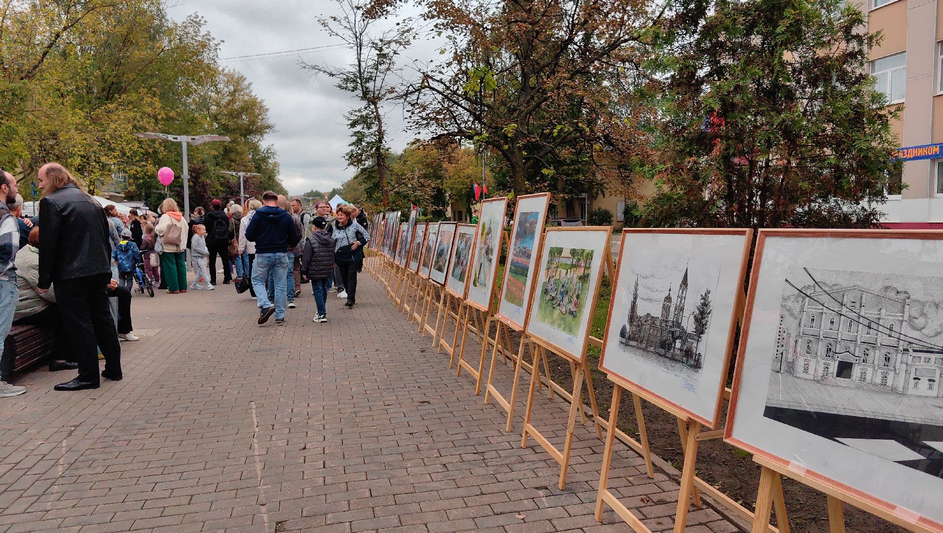 картина, выставка, живопись, графика, школа, день города,