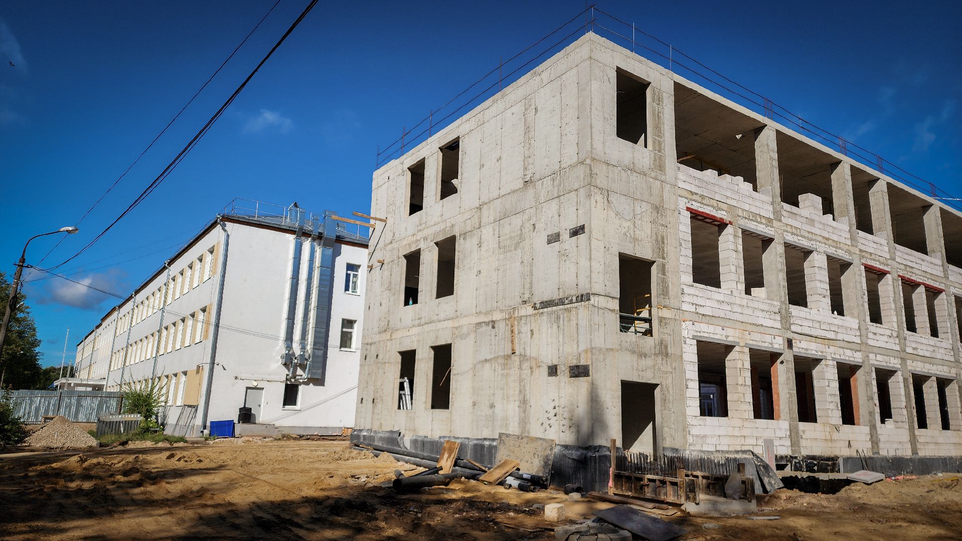 бронницы , строительство пристройки к лицею, строительство корпуса к лицею , строительство пристройки к лицею в бронницах,