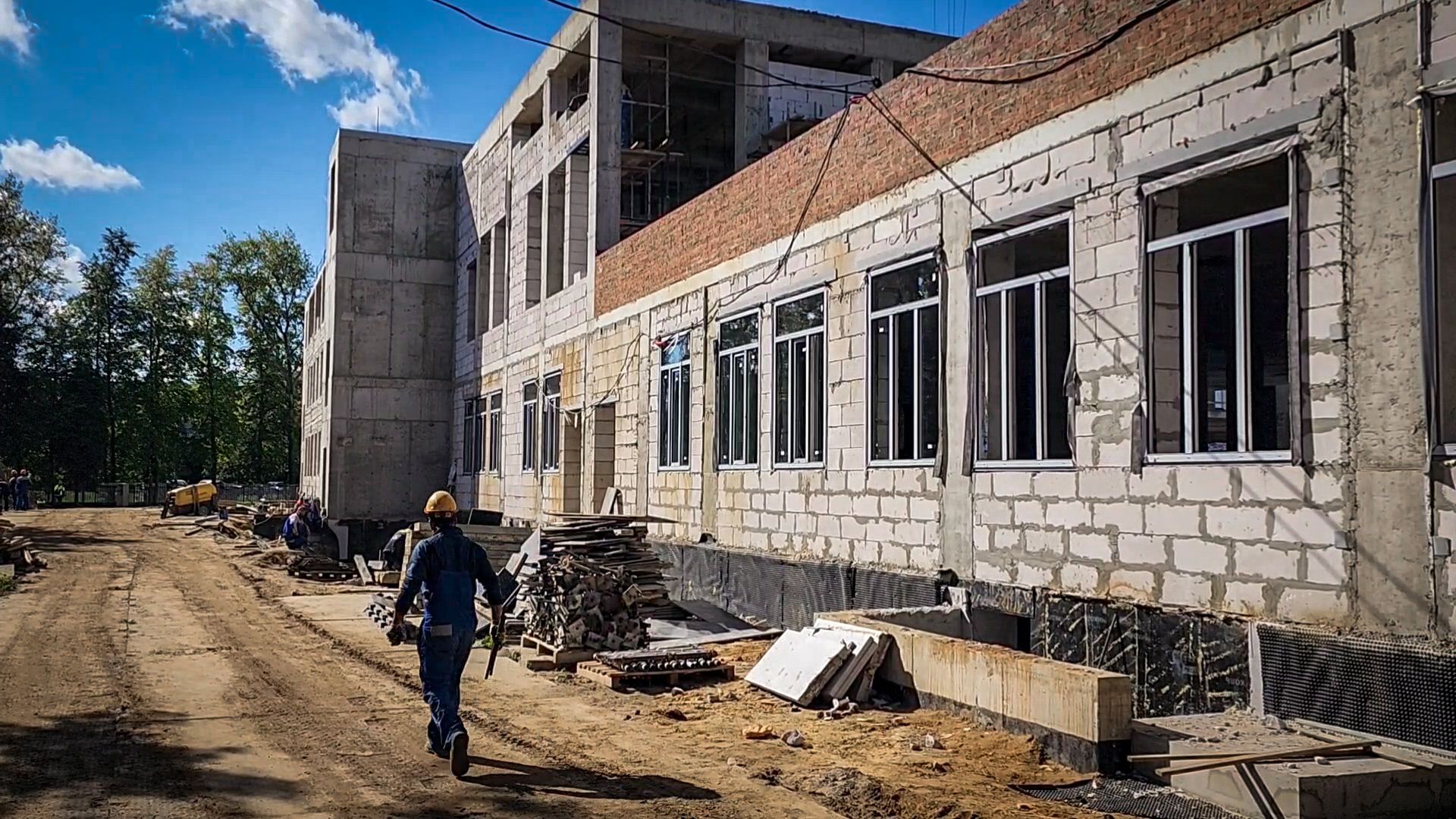 бронницы , строительство пристройки к лицею, строительство корпуса к лицею , строительство пристройки к лицею в бронницах,