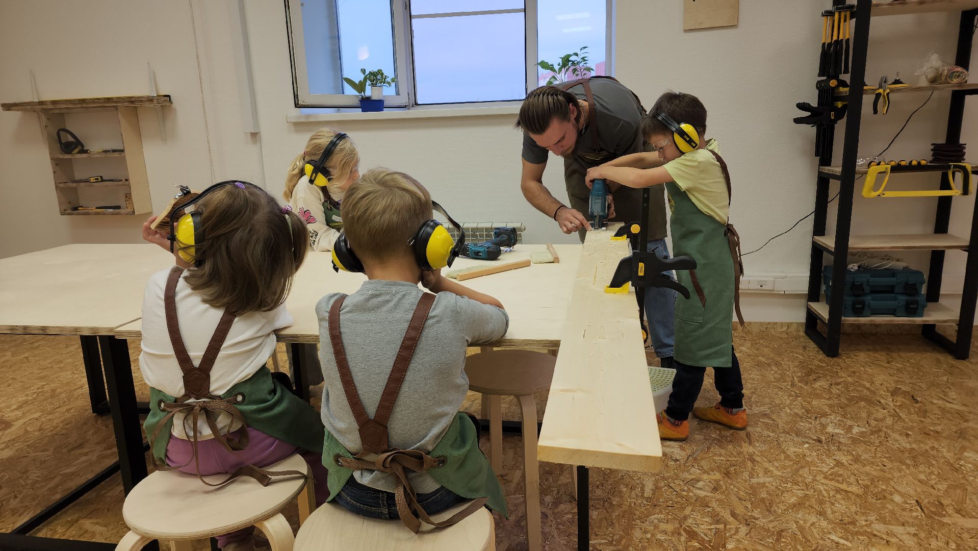 Мастерская, столярное мастерство, Лобня, Дети,
