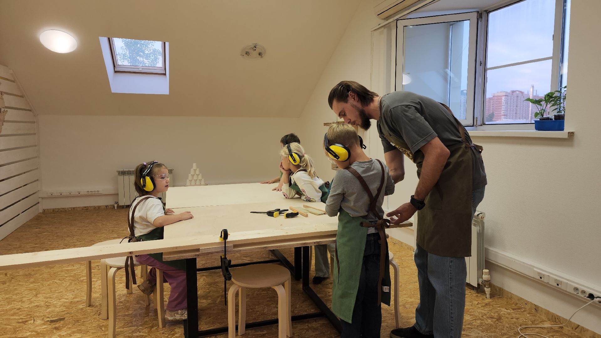 Мастерская, столярное мастерство, Лобня, Дети,