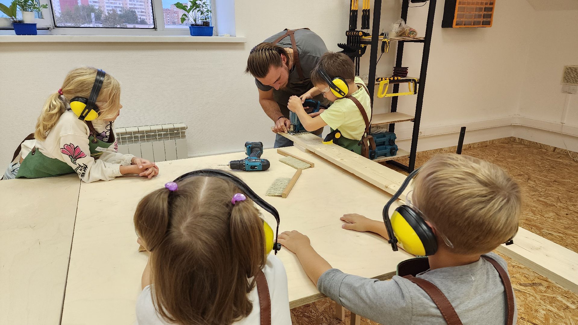 Мастерская, столярное мастерство, Лобня, Дети,