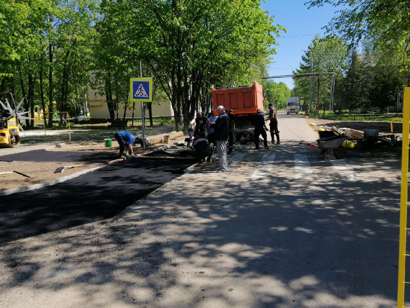 городской округ восход, дороги, благоустройство, расширение дороги, асфальтирование дорог,