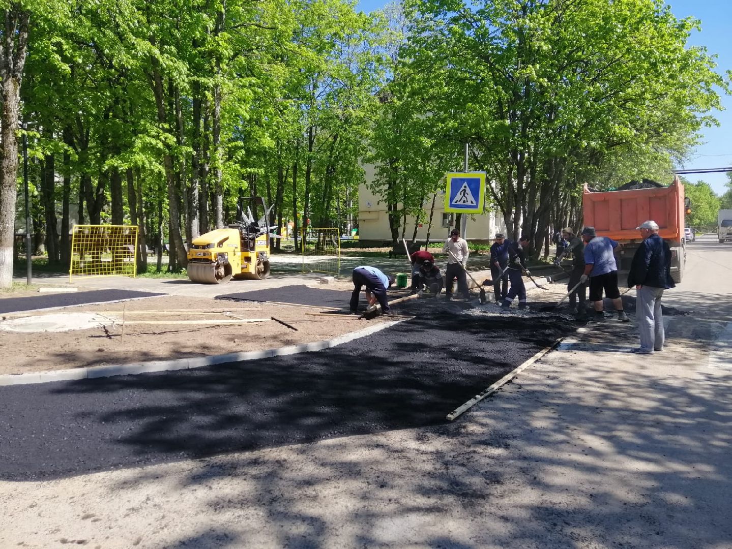 городской округ восход, дороги, благоустройство, расширение дороги, асфальтирование дорог,