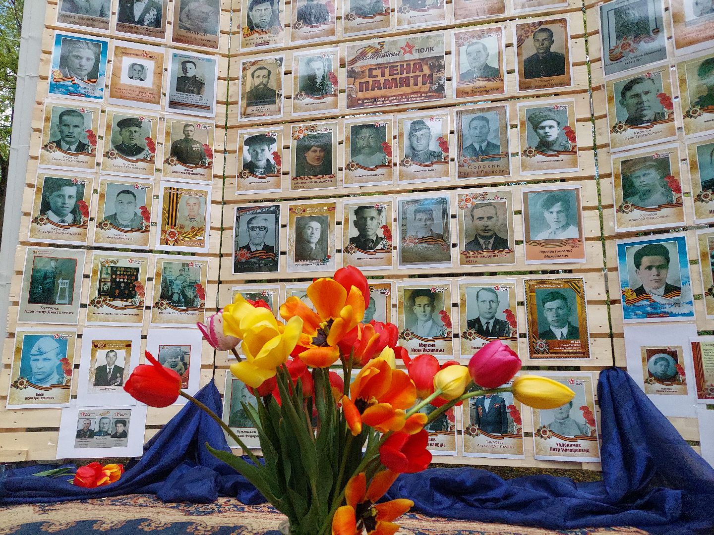 День Победы, парк, стена памяти, память