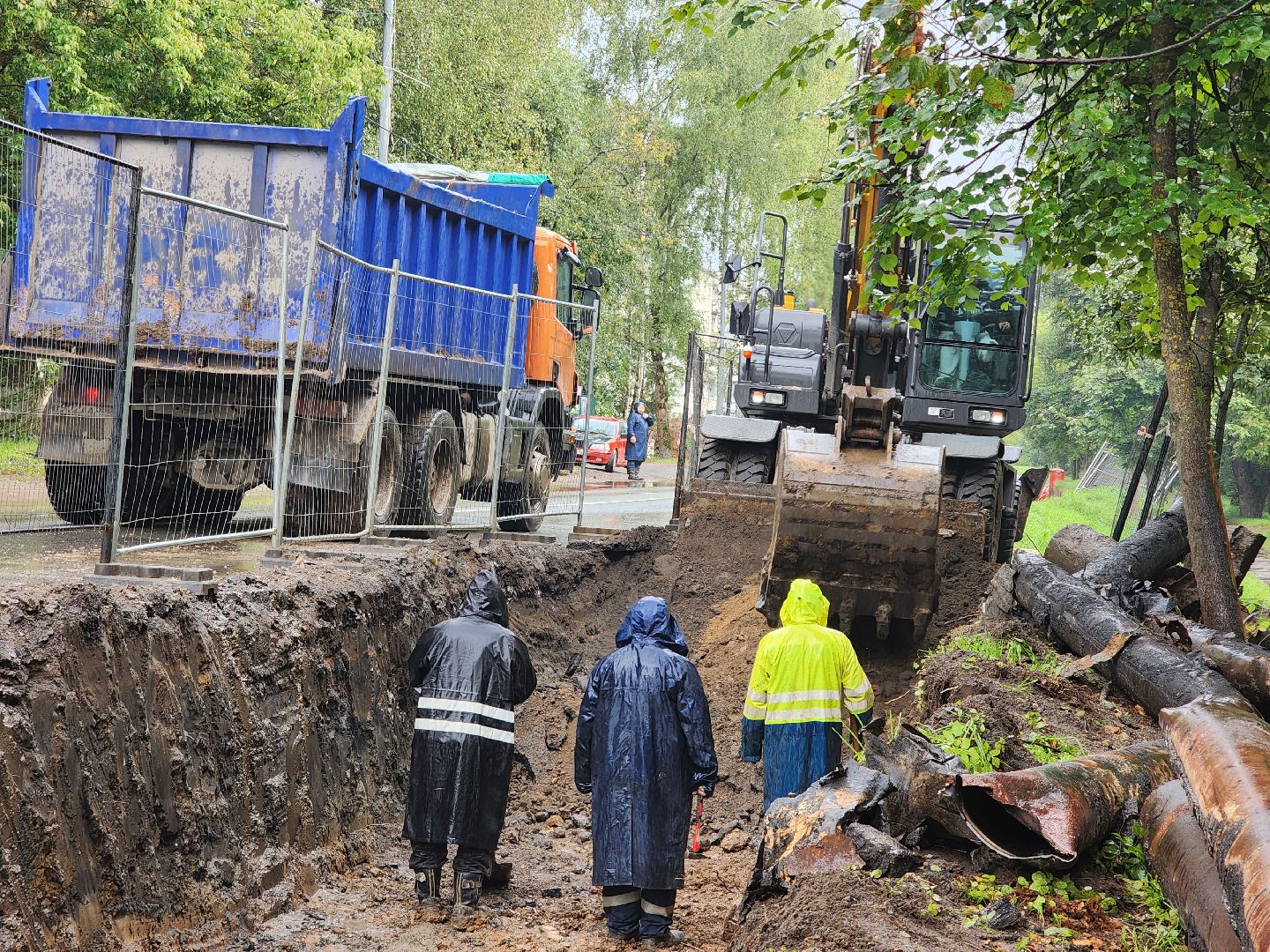 сергиево-посадский городской округ, хотьково, замена теплосетей, теплотрасса, жкх,