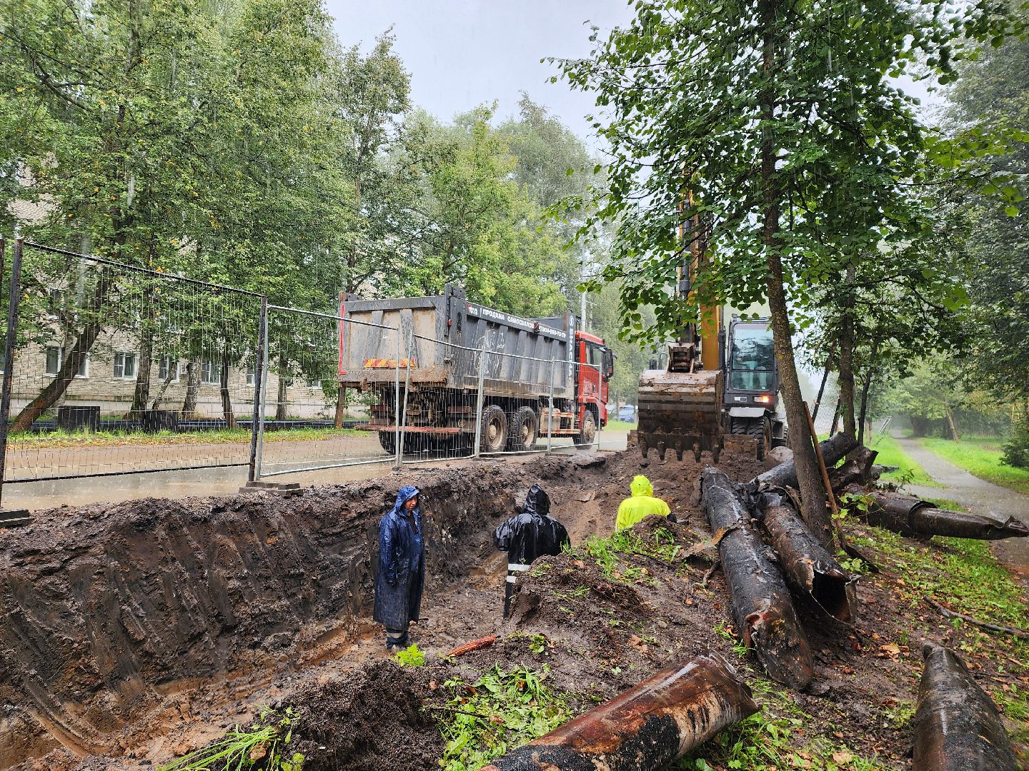 сергиево-посадский городской округ, хотьково, замена теплосетей, теплотрасса, жкх,