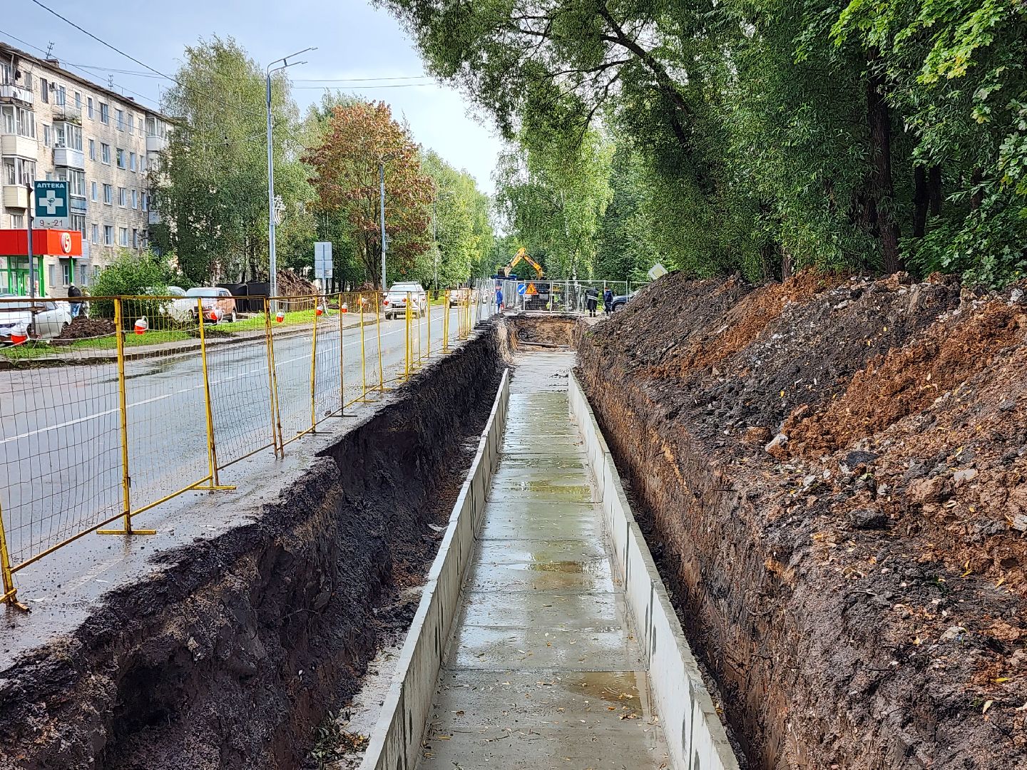сергиево-посадский городской округ, хотьково, замена теплосетей, теплотрасса, жкх,