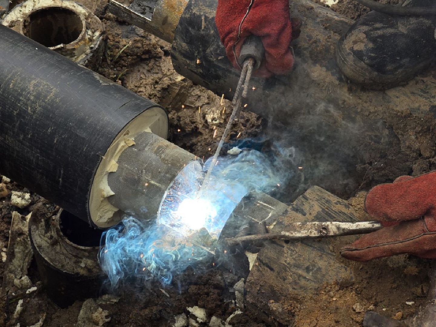 можайск, можайский муниципальный округ, подмосковье, жкх, теплотрасса, замена аварийного участка, капремонт, отопительный сезон, мособлтепло,