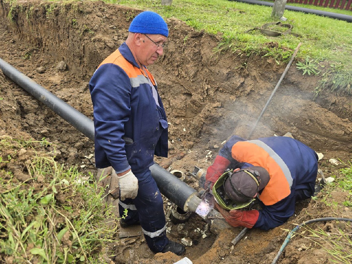 можайск, можайский муниципальный округ, подмосковье, жкх, теплотрасса, замена аварийного участка, капремонт, отопительный сезон, мособлтепло,