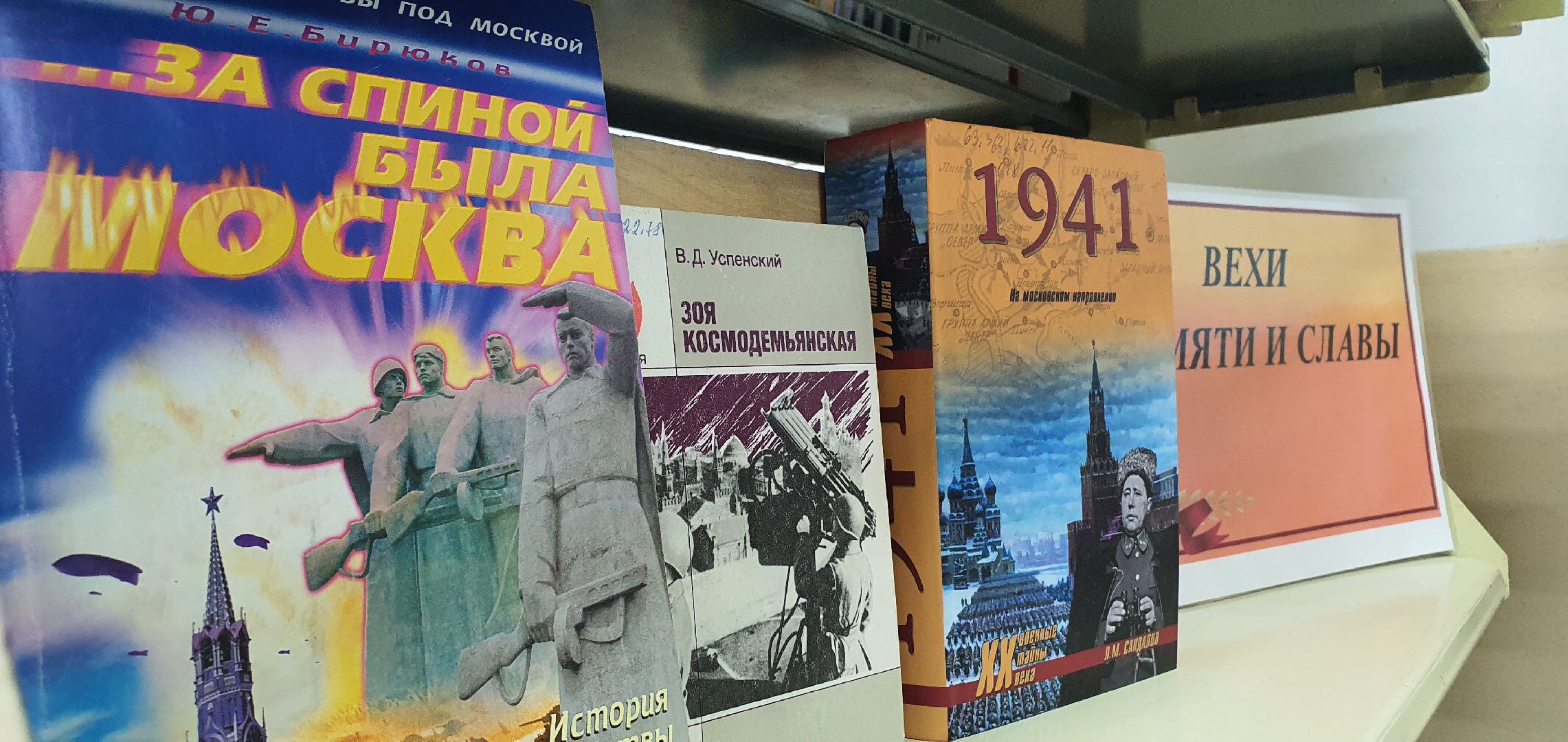 Библиотека, книги о героях ВОВ, Домодедово