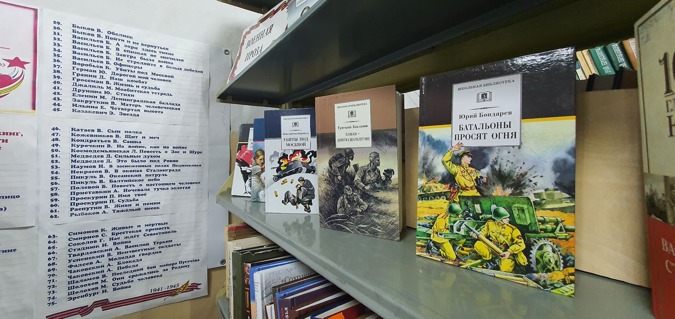 Библиотека, книги о героях ВОВ, Домодедово