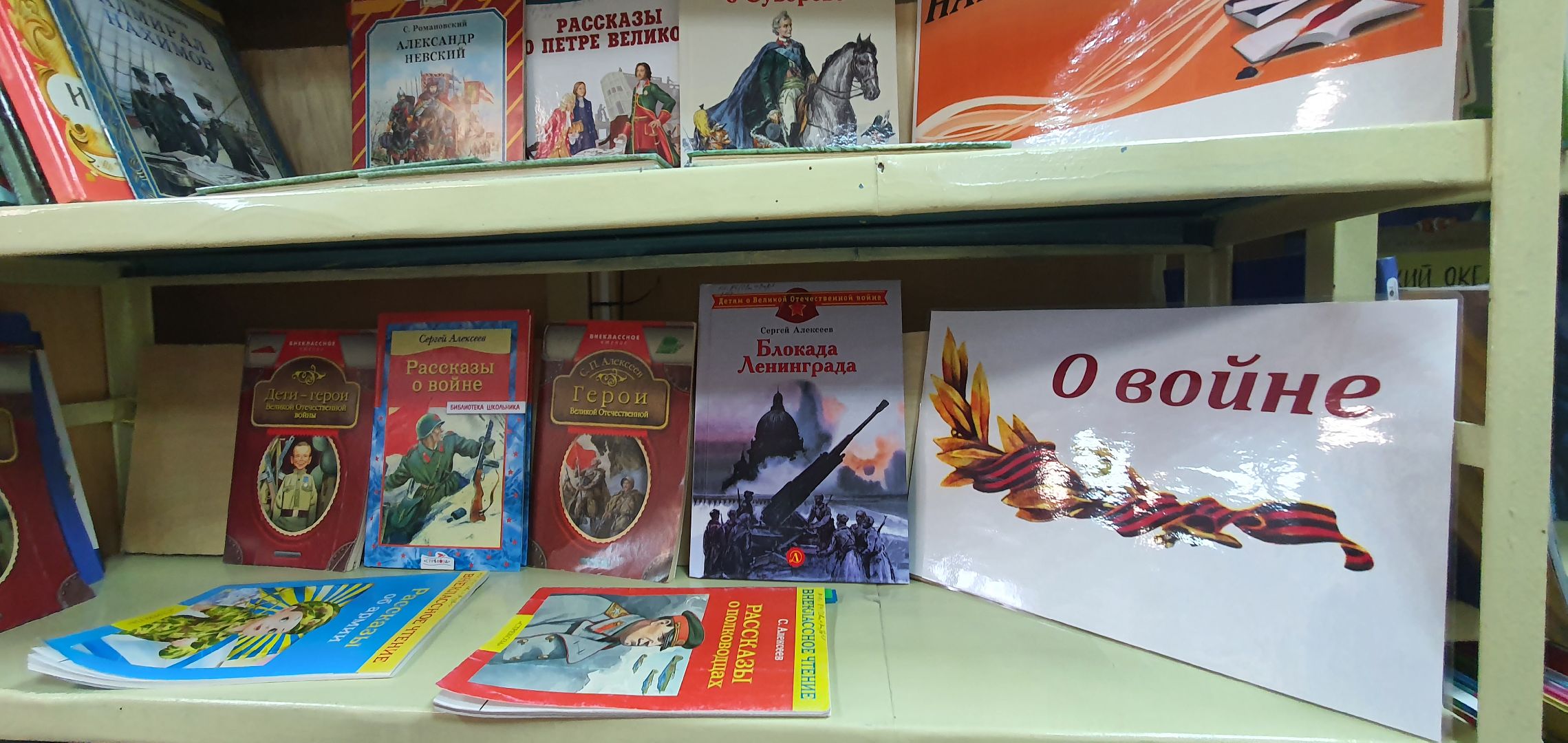 Библиотека, книги о героях ВОВ, Домодедово