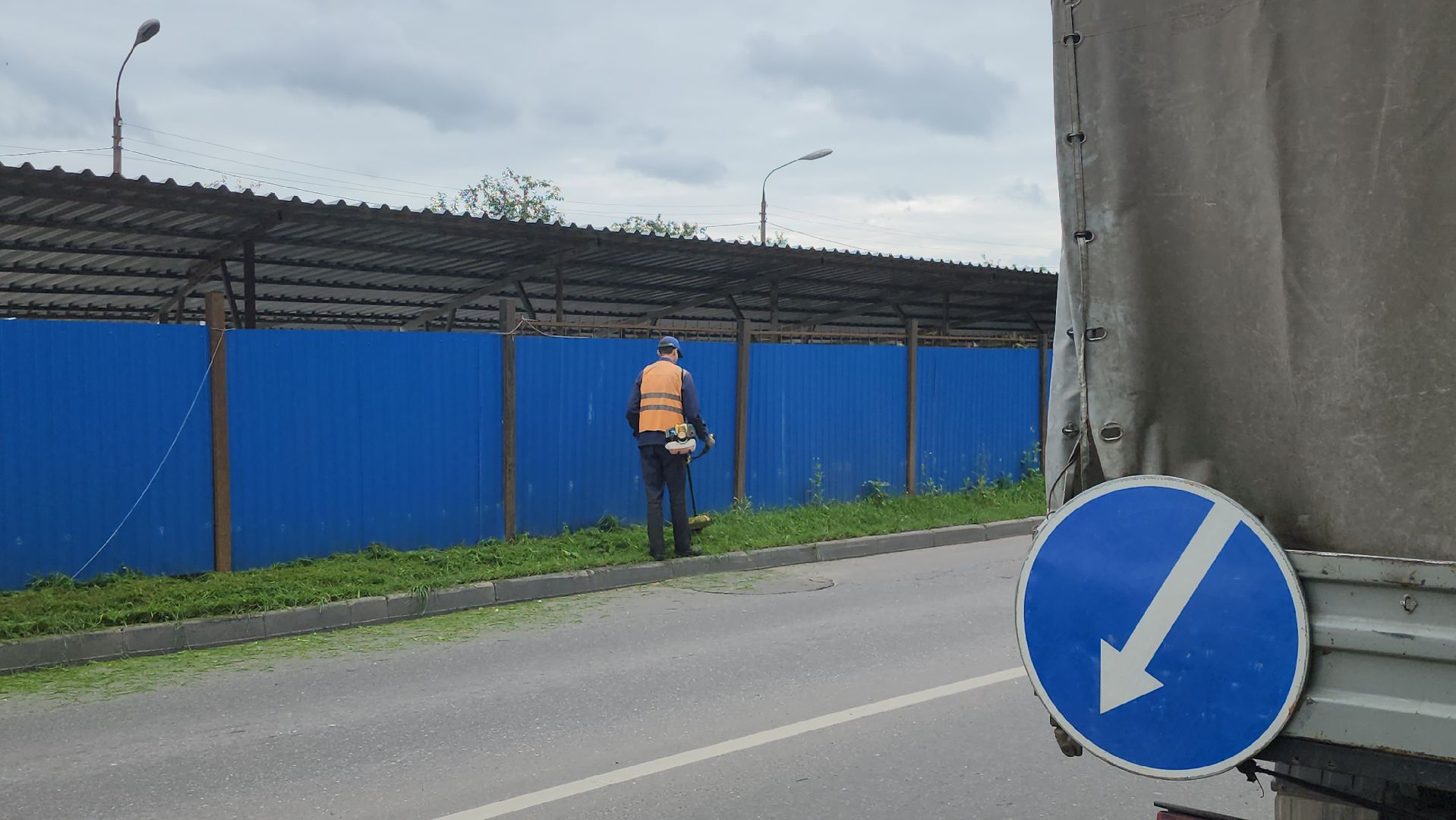 серпухов, подмосковье, покос травы,