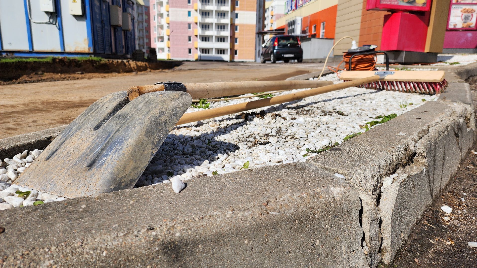 руза, Северное сияние, коммунальные работы,благоустройство,