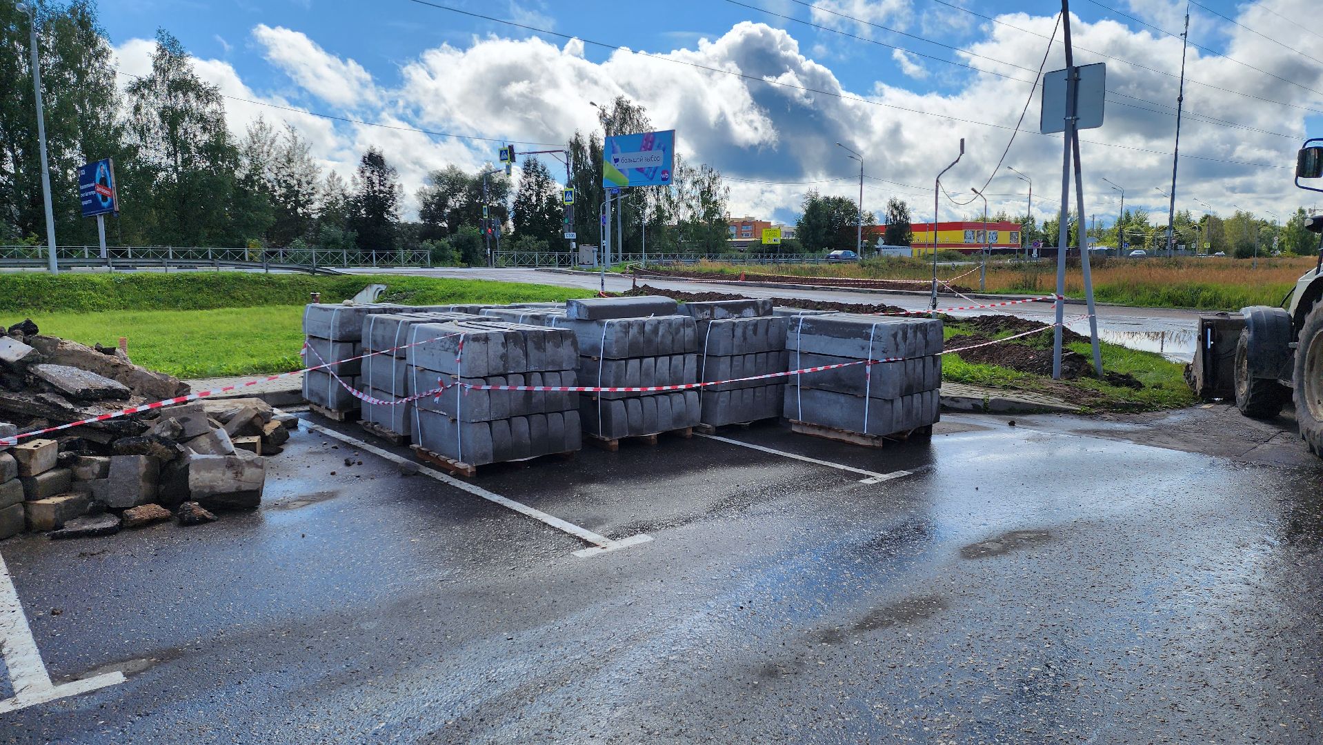 руза, Северное сияние, коммунальные работы,благоустройство,