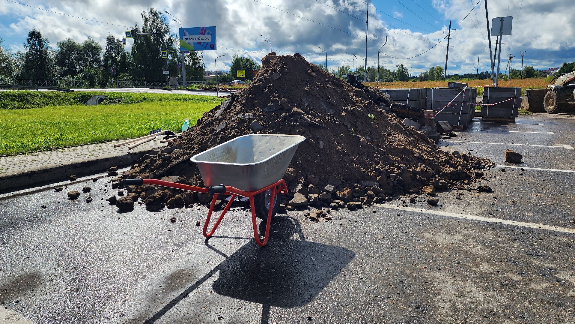 руза, Северное сияние, коммунальные работы,благоустройство,