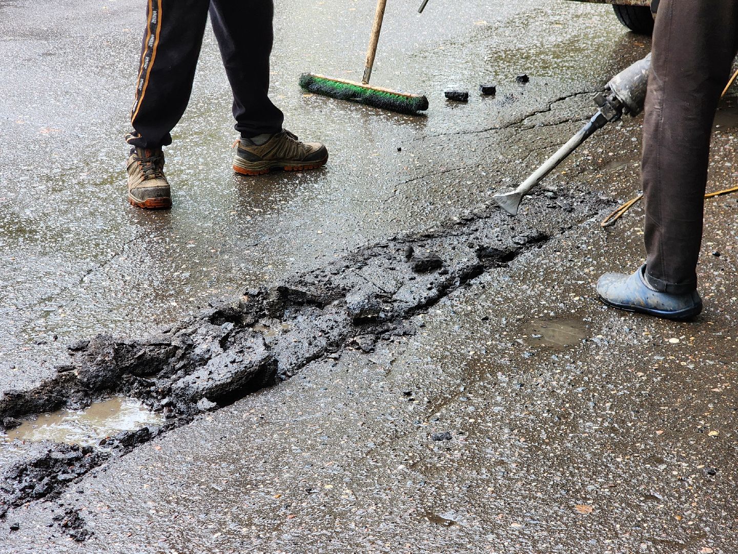 фрязино, ремонт дорог, ямочный ремонт,