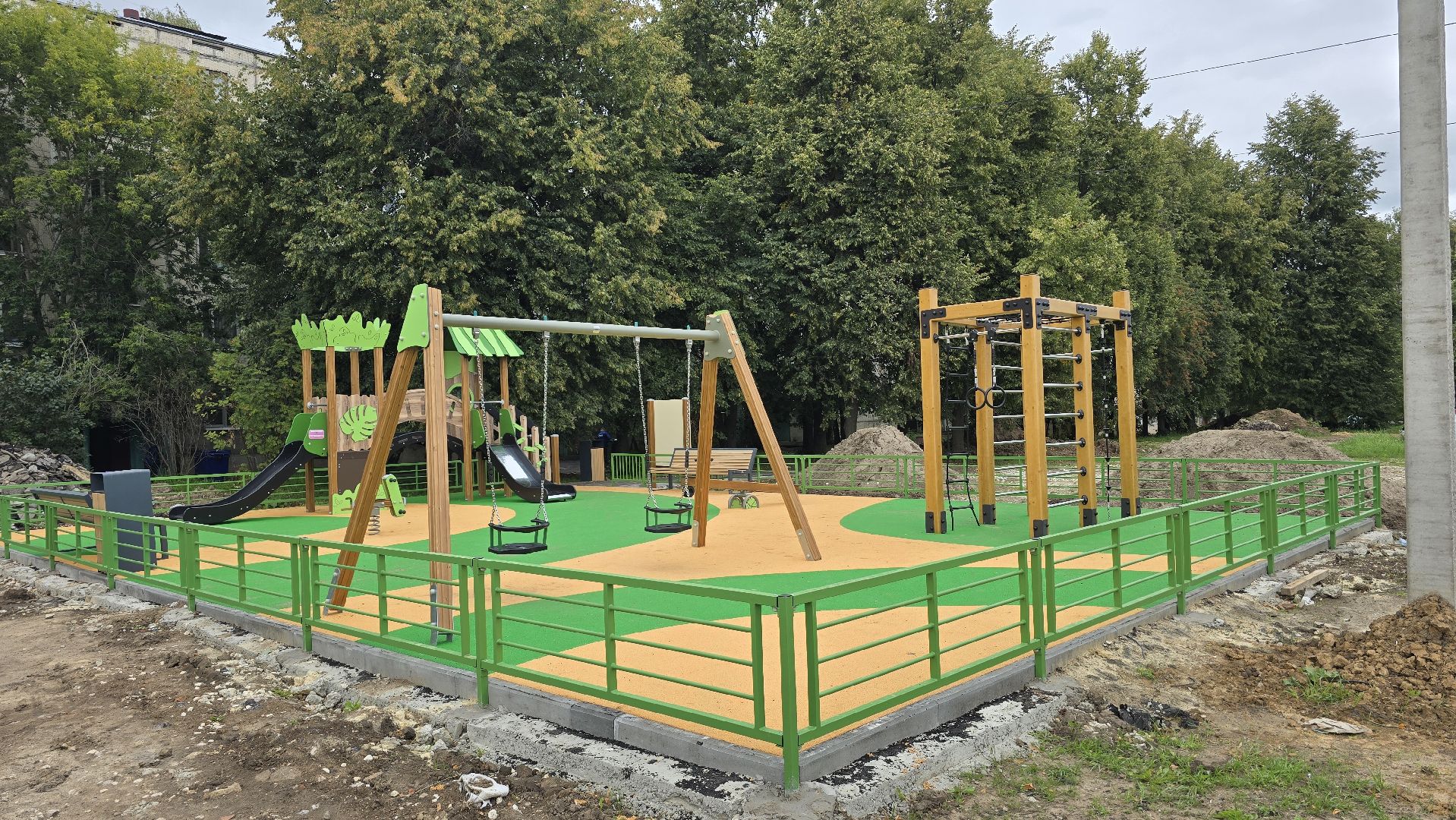 Коломна, модернизация детских игровых площадок, новая детская площадка,